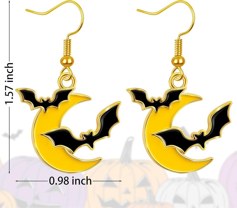 Fullive Thanksgiving Earrings, Fall Stud Dangle Turkey Earrings, Hypoallergenic Thanksgiving Accessory for Women Adult - Image 2